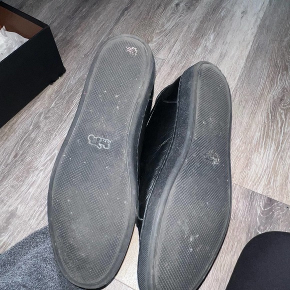 Coach Black Leather Sneakers c126 Low Top Size 11D - Picture 4 of 10